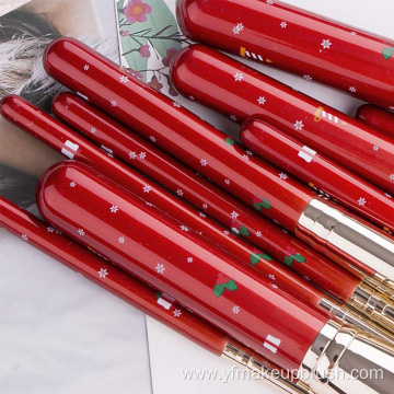 New 10 Christmas Red Makeup Brush